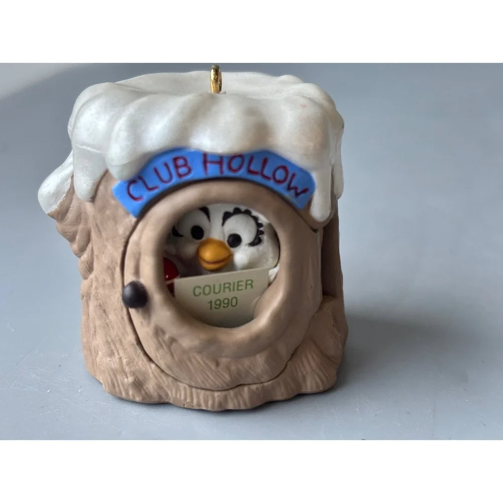 1990 Hallmark Keepsake Ornament‎ Club Hollow Owl Courier Collectors Club Vintage